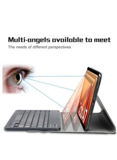 ELTRAZONE Keyboard Case for Galaxy Tab A7 2020,(QWERTY Layout), Slim Folio Smart Stand Case Cover with Removable Magnetic Wireless Keyboard for Samsung Galaxy Tab A7 10.4 (2020) M-T500,SM-T505  - Image 4