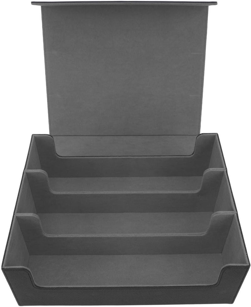 Drfeify Card Deck Box Large Capacity Magnetic Closure PU Leather Storage Box/Cover for Tarot Cards, Game, Holder Box/Cover for Table Desk Room (#1) - Image 1
