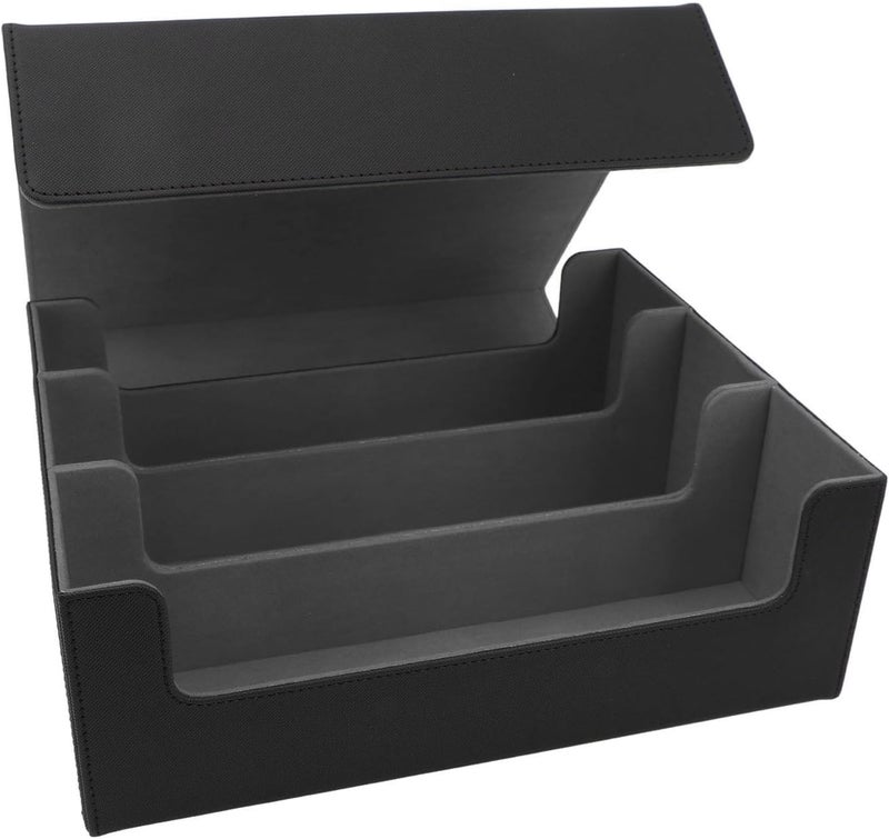 Drfeify Card Deck Box Large Capacity Magnetic Closure PU Leather Storage Box/Cover for Tarot Cards, Game, Holder Box/Cover for Table Desk Room (#1) - Image 3