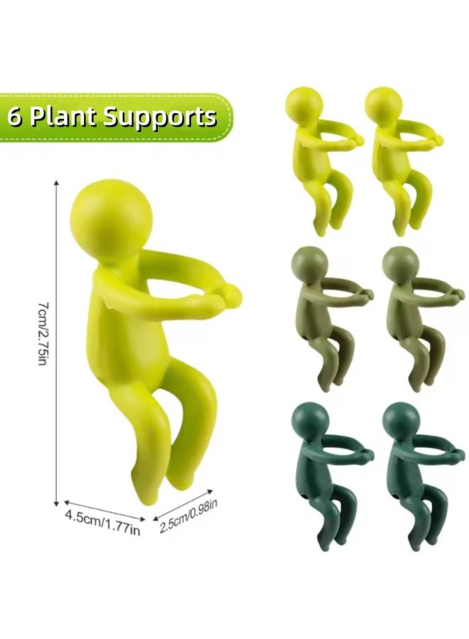 Plant Propagation Station with Cutting Holder Figure, Plant Support for Indoor Plants Stems, 6 Pack 3 Colors - Image 2