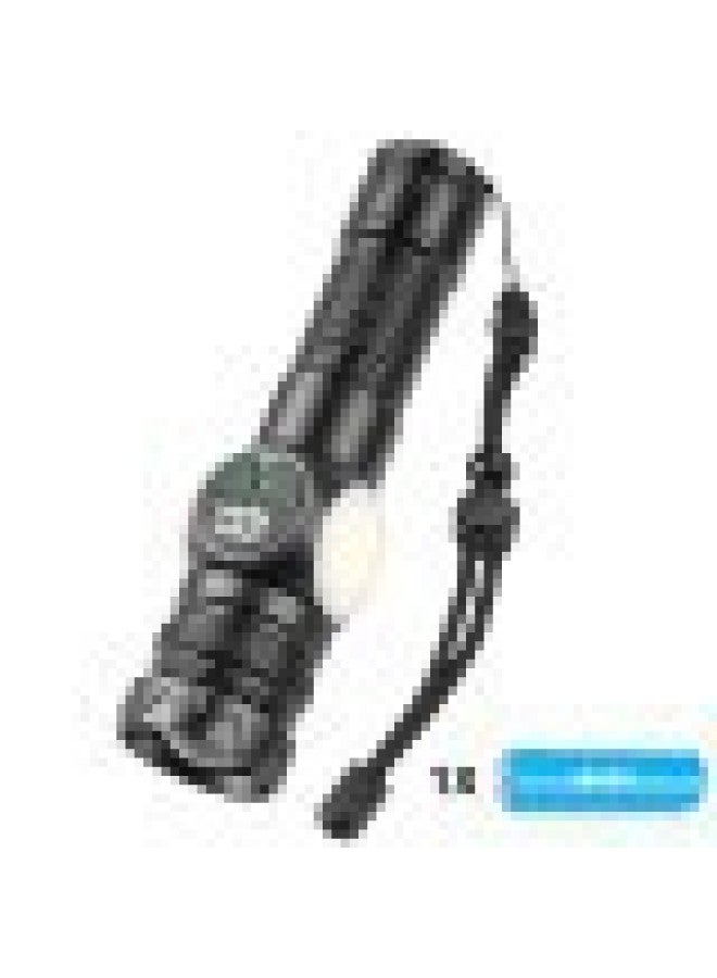 Cross-border Multi-functional Flashlight Power Digital Display COB Side Light Portable Outdoor Emergency Maintenance Strong Magnetic Flashlight 
