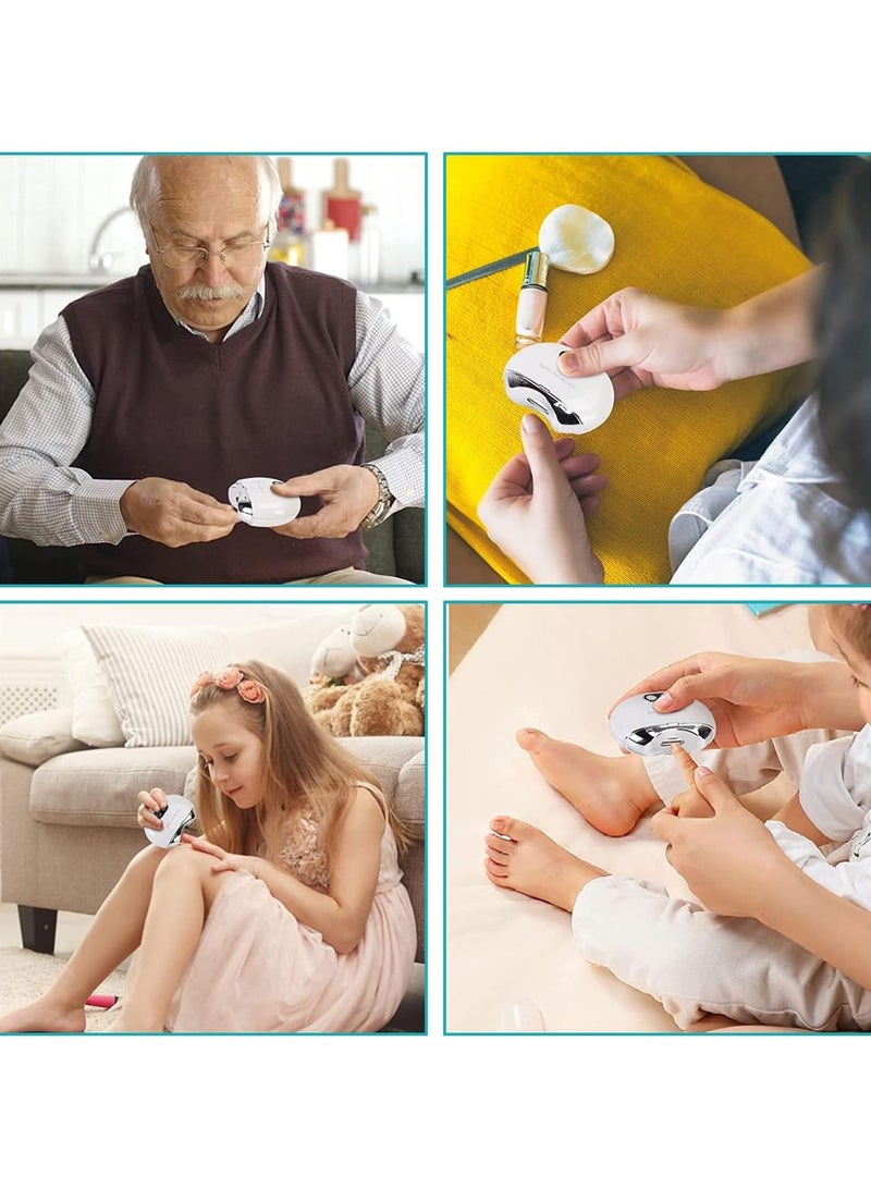 فيند ماكينة قص الأظافر الكهربائية من فيند مع دوران 360 درجة وشاشة LED للأطفال والكبار - Image 5