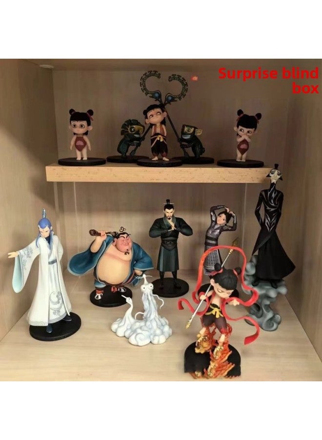 Nezha Blind Box Magic Child Chaos In The Sea Peripheral Figure Ao Bing Taiyi Real Doll Ornament Girl (Boy) Toy