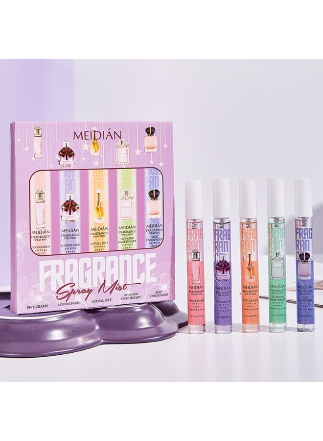 Meidián Portable Fragrance Spray Gift Set 10ml*5 | 5 Unique Scents, Long-lasting Fragrance, Portable, Alcohol-free,Can be used As a Personal Fragrance or Room Diffuser. - Image 1