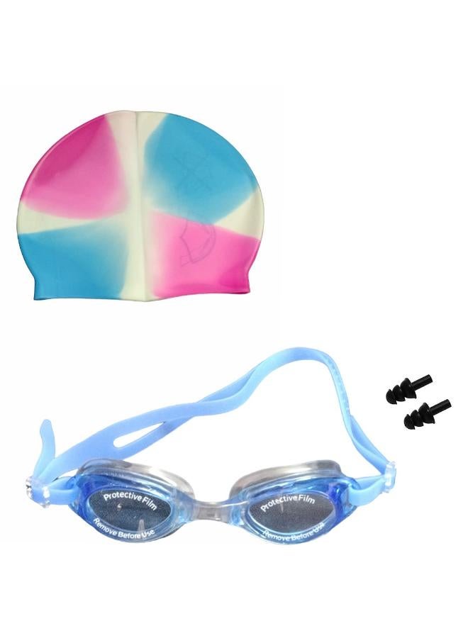 Abee Kids Small Swimming Goggles | Swim Cap | Freesize Accessories | Swimming Accessory Set | Kids Size - Image 1
