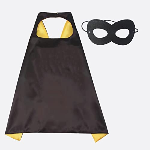 AICOC Capes and Masks For kids Double Side Dress up Costumes Christmas Halloween Cosplay Gift For Boys Girls - Image 1