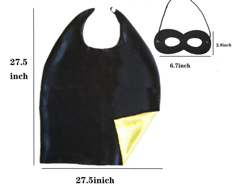 AICOC Capes and Masks For kids Double Side Dress up Costumes Christmas Halloween Cosplay Gift For Boys Girls - Image 3