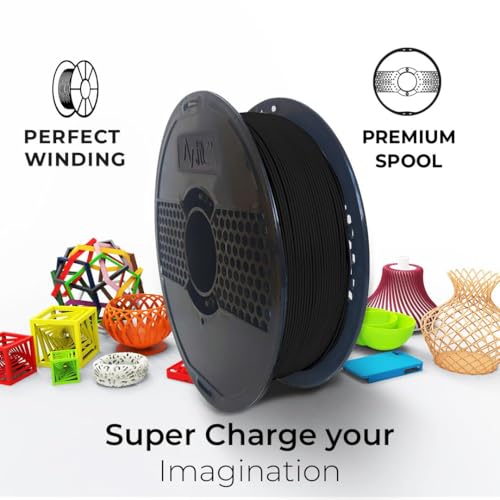 NFIL3D 1.6KG PETG+ Raven Black 3D Printer Filament | Filaments for 3D Printer| 1.75mm| Accuracy - +/- 0.015mm | 1000g 3D Filament, 250g Spool & 350g Packaging Weight (Total Weight 1.6KG) - Image 3