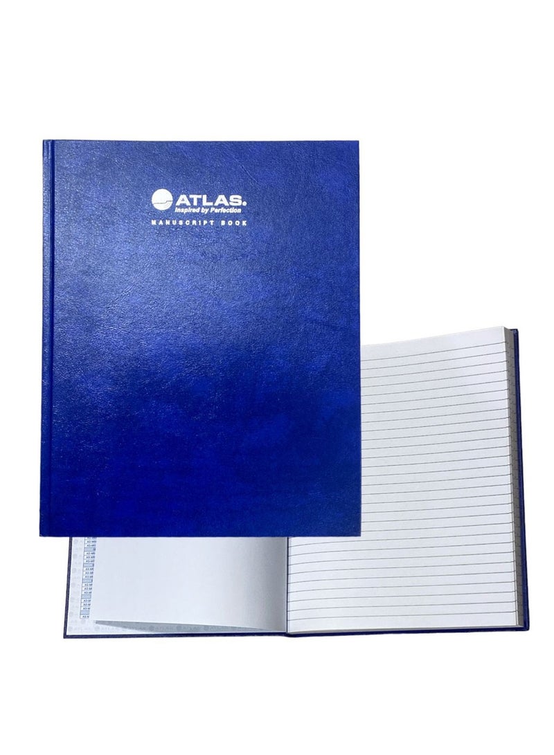ATLAS A5 Size Manuscript Lined Register Book 192 Pages - Image 1