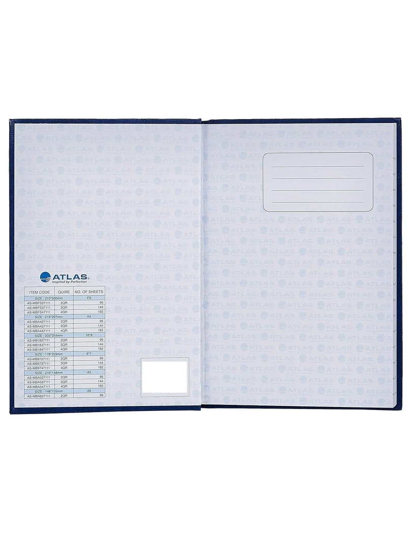 ATLAS A5 Size Manuscript Lined Register Book 192 Pages - Image 3