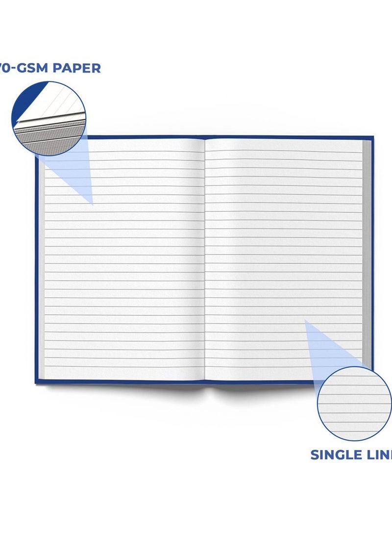 ATLAS A5 Size Manuscript Lined Register Book 192 Pages - Image 4