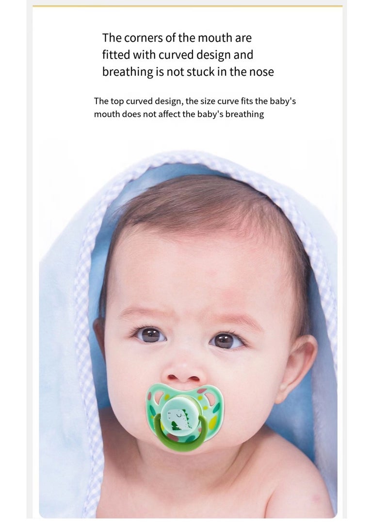 2Pcs Baby Appease Pacifiers, S For 0-6 Months, L 6-36 Months - Image 5