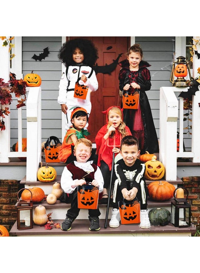 ZeeDix ZeeDix 50 Pcs Halloween Candy Bags Treat Bags Goody Mini Bags for Lollipop Candy Cake Pop Chocolate Cookie Wrapping Buffet-Orange Tote Bags Jack-O-Lantern Pumpkin Thickness OPP Plastic Bags  - Image 5