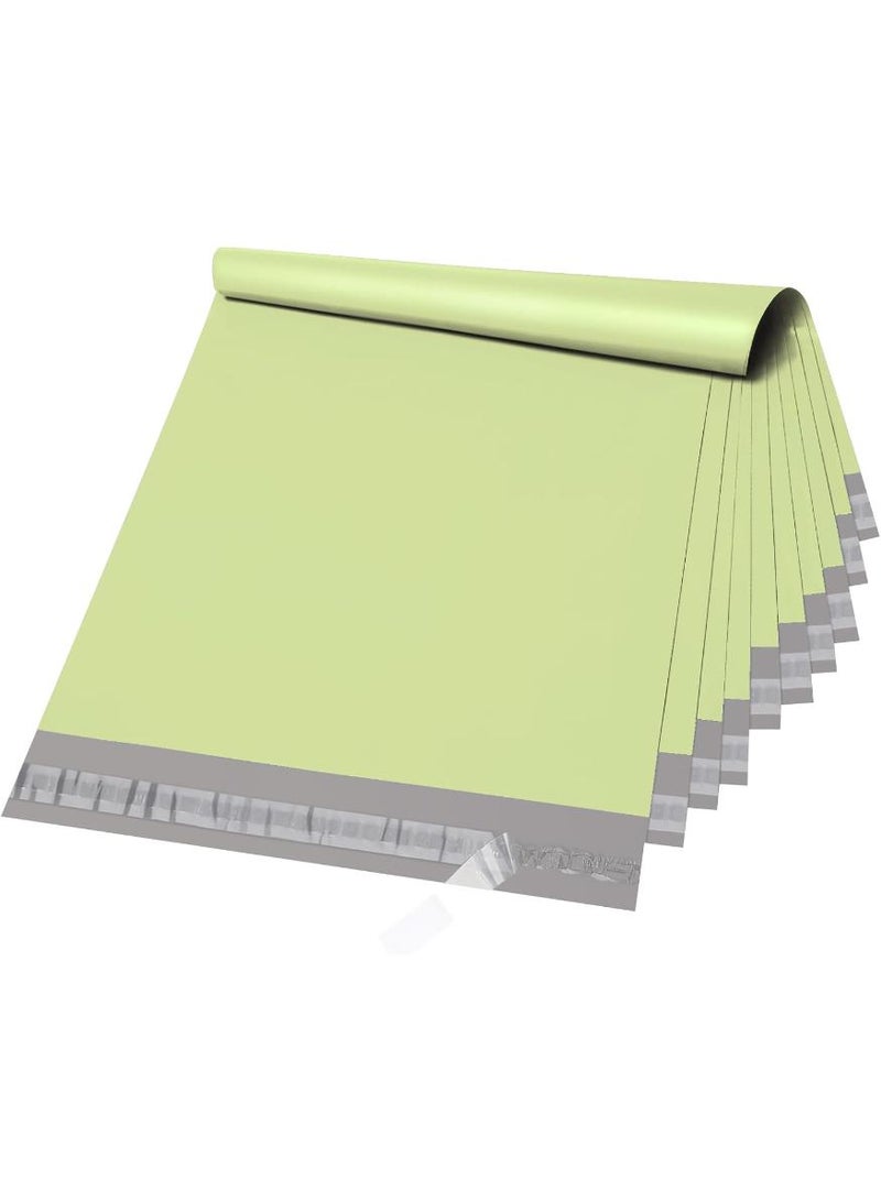 فوميمو حقيبة أظرف بلاستيكية، 100 قطعة أكياس تخزين بريدية خضراء ذاتية الغلق ذاتية اللصق، أكياس بريدية بلاستيكية ذات أظرف بلاستيكية بولي بريدية، أظرف شحن مقاومة للماء والتمزق، أكياس شحن بريدية سميكة قوية (أخضر) (38 * 47 سم) - Image 2