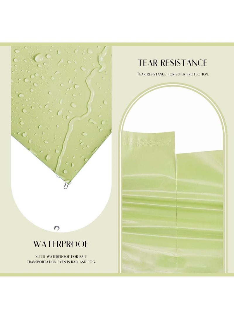 فوميمو حقيبة أظرف بلاستيكية، 100 قطعة أكياس تخزين بريدية خضراء ذاتية الغلق ذاتية اللصق، أكياس بريدية بلاستيكية ذات أظرف بلاستيكية بولي بريدية، أظرف شحن مقاومة للماء والتمزق، أكياس شحن بريدية سميكة قوية (أخضر) (38 * 47 سم) - Image 5