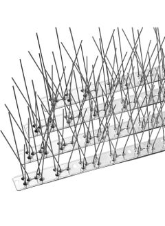 Uwals 4-PCS 50CM Bird Spikes with Stainless Steel Base, Durable Bird Repellent Spikes Arrow Pigeon Spikes Fence Kit for Deterring Small Bird, Crows  - Image 1