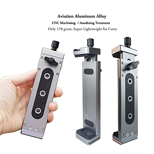 Peastrex Aluminum IPad Pro Tripod Mount Adapter Holder With Cold Shoe Ball Head and Bluetooth Shutter for iPad Pro 12.9 11 10.5, iPad Air Mini, Surface Galaxy Tab, Video Recording 3.5 to 13.5" iPhone Tablet - Image 2