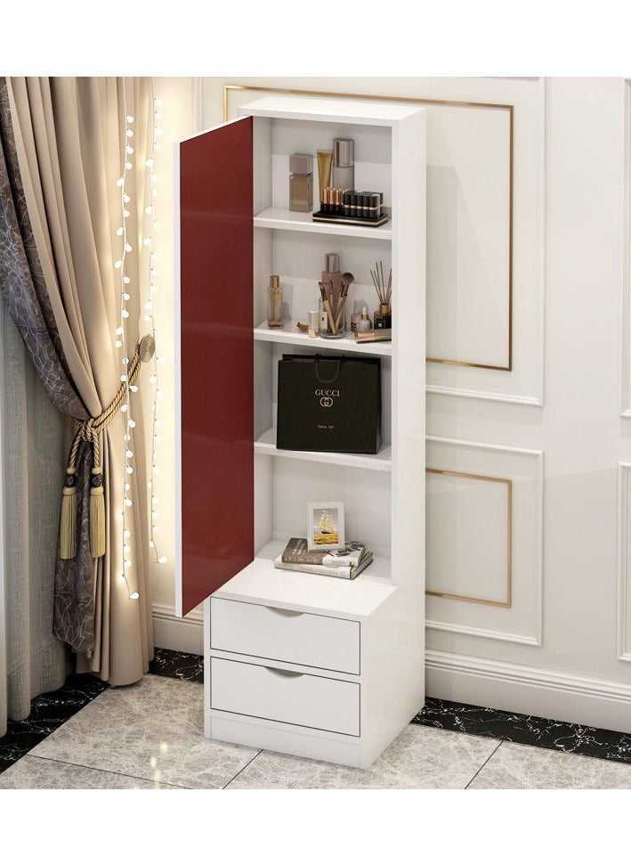 C&C Home - Multifunctional Dressing Mirror with 2 Drawers Storage Dressing Table 40 x 40 x 162 cm - Image 1