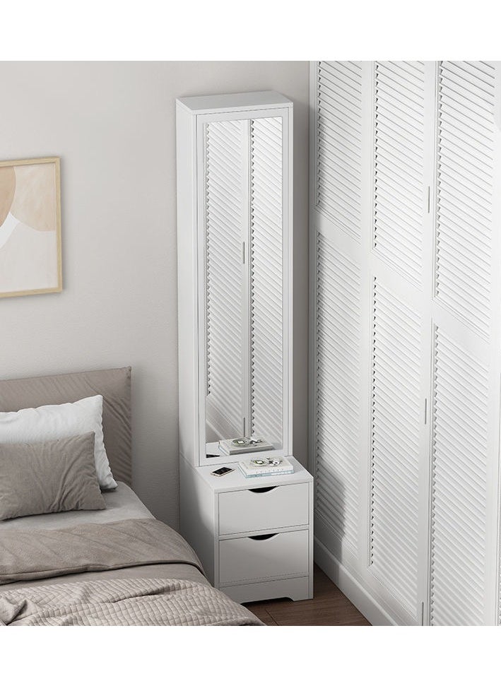 C&C Home - Multifunctional Dressing Mirror with 2 Drawers Storage Dressing Table 40 x 40 x 162 cm - Image 1