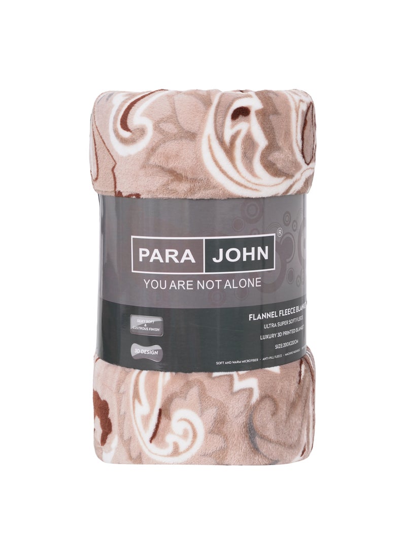 PARAJOHN Para John Double Flannel Fleece Blanket 200x230 cm Polyester Blanket - Image 2