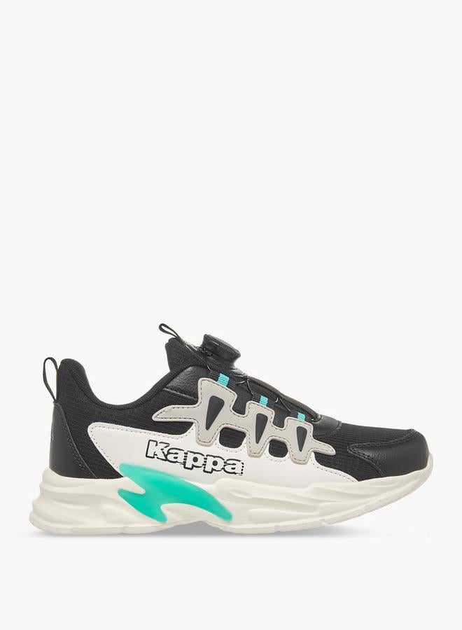 Kappa Boys Logo Print Rotating Buckle Sports Shoes - Image 3
