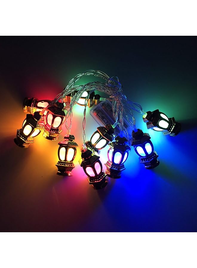 erorex Ramadan Eid String Lights 9.8Ft 20Leds Fairy Lights Battery Operated Lantern String Light Ramadan Lantern String Light Eid Decorations For Eid Party Indoor Outdoor Patio Garden B - Image 1