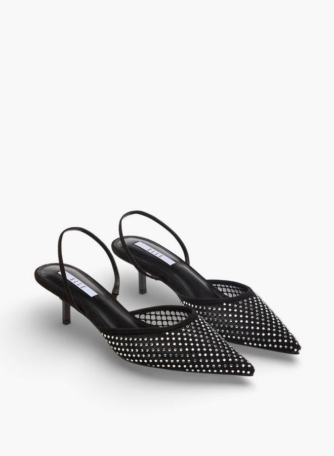 Elle Women Kitten Heel Slingback Shoes - Image 3