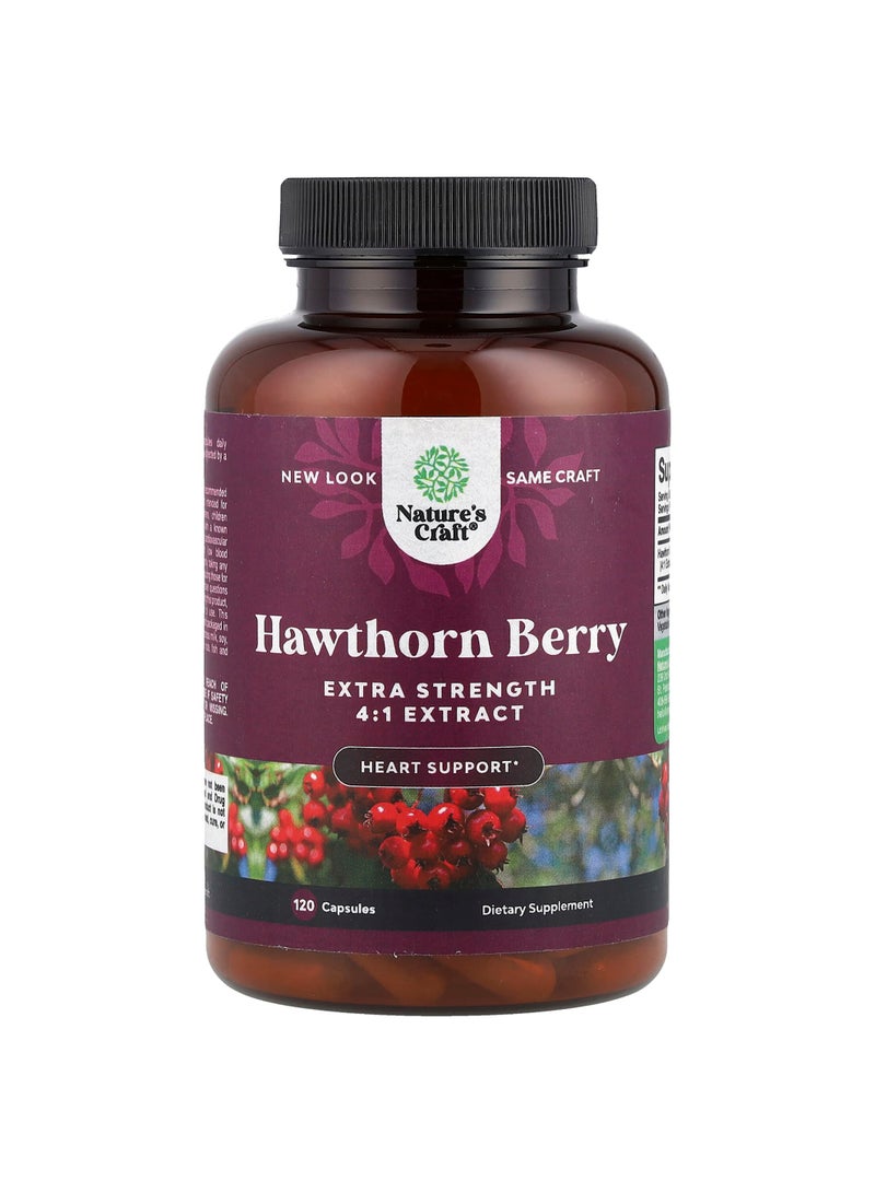 Hawthorn Berry, 120 Capsules (665 mg per Capsule)