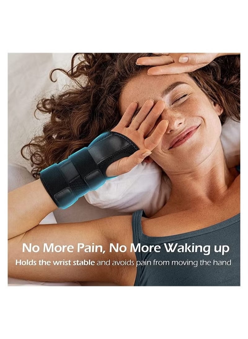 Wrist Brace for Carpal Tunnel, Adjustable Hand Brace for Relief Night Support, Wrist Support Splint for Right Left Hands for Relieve Tendonitis, Arthritis, Sprains (2pcs, M) - Image 4