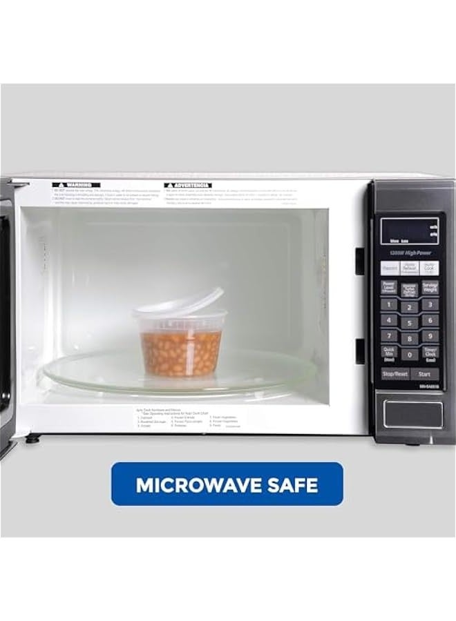 بيوينتي بريميفي 24 قطعة من حاويات الطعام ديلي مع اغطية - اكواب تخزين بلاستيكية مضادة للتسرب للاستعمال مرة واحدة لتحضير الوجبات الجاهزة، خالية من البيسفينول ايه، امنة للاستخدام في غسالة الصحون والميكروويف، 24 - Image 3