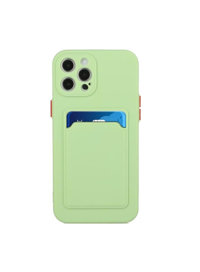 زبون جراب لهاتف iPhone 12 Pro بتصميم فتحة بطاقة، جراب واقٍ مقاوم للصدمات مصنوع من مادة TPU - Image 2