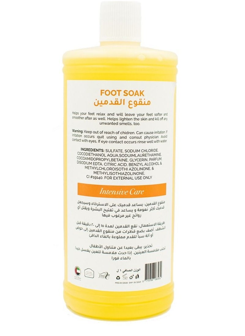 Tina Cosmo Lemon Foot Soak 1 Ltr  - Image 2