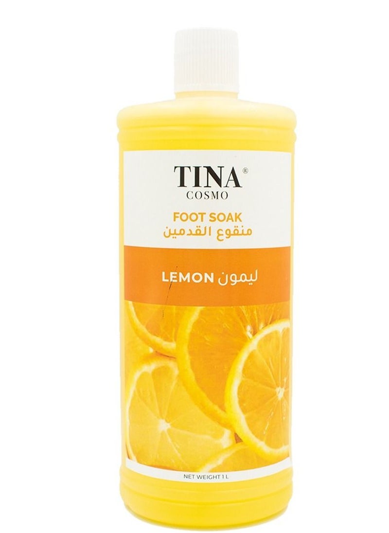 Tina Cosmo Lemon Foot Soak 1 Ltr  - Image 1
