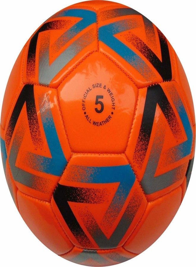 Wasan Emperor Football with Pump for Kids of 12 Years and Above to Play at Home/Garden - Orange Size 5 - Image 3
