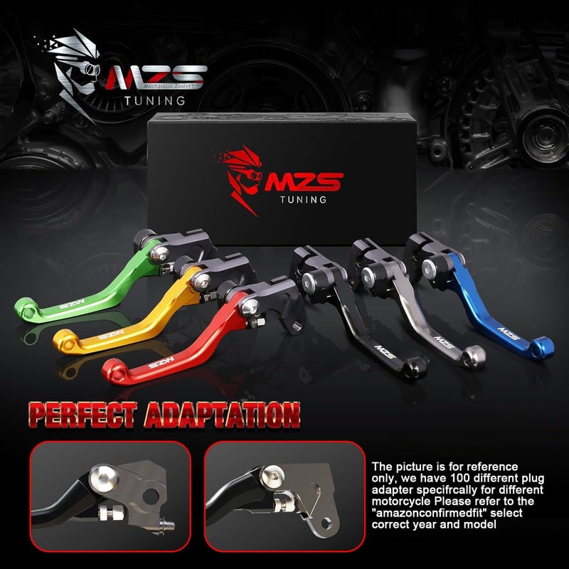 MZS CNC Blue Pivot Levers for YZ125 YZ250 YZ250F YZ426F YZ450F (2001-2007) - Image 2