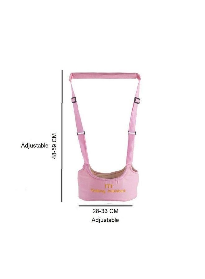 Syga Handheld Baby Walker With Harness Adjustable Walking Assistant Helper For Infant Child (Age 6 Months To 24 Months)Stand Up And Learn Walking Pink - Image 3