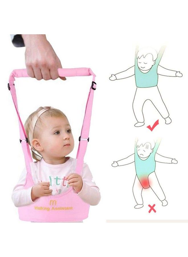 Syga Handheld Baby Walker With Harness Adjustable Walking Assistant Helper For Infant Child (Age 6 Months To 24 Months)Stand Up And Learn Walking Pink - Image 5