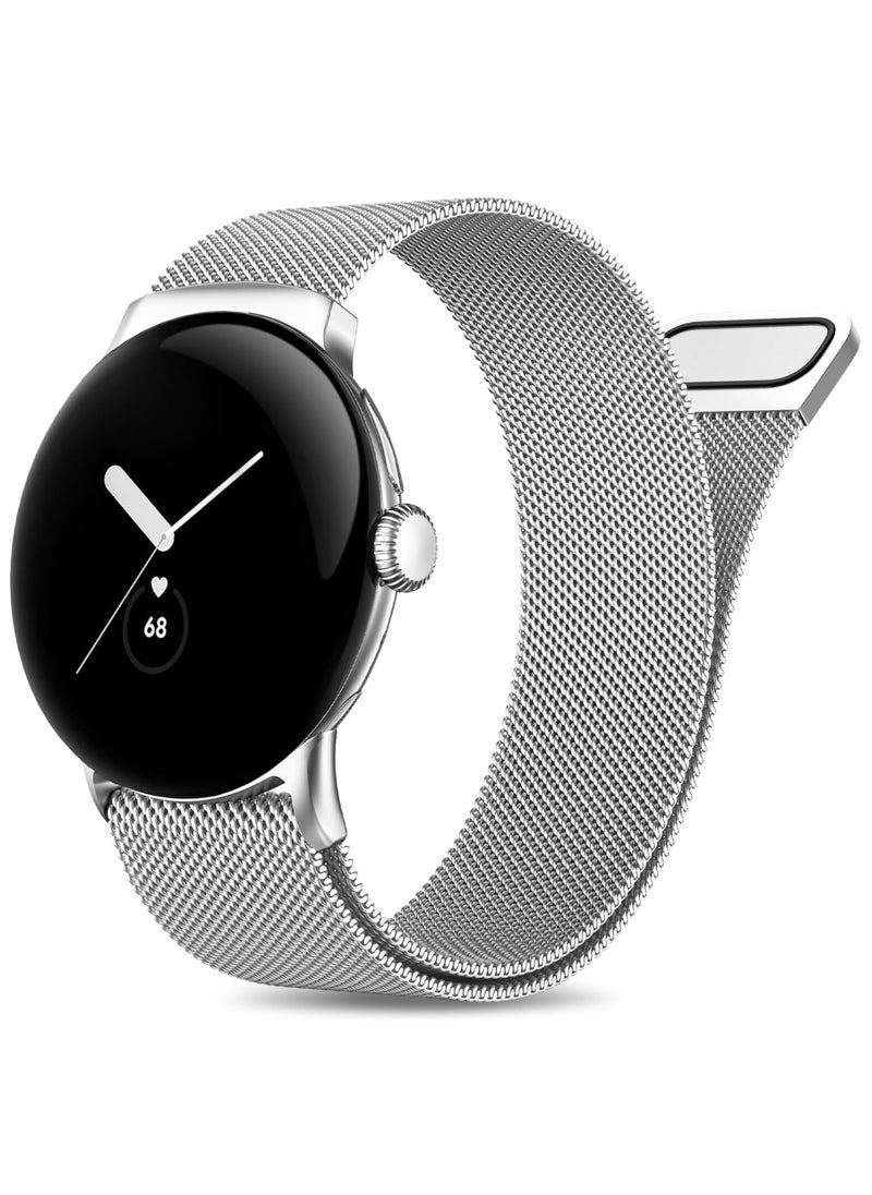 Generic - Metal Band for Google Pixel Watch 3 41mm - Stainless Steel Band for Google Pixel Watch 2/1 Adjustable Wristband Band for Men Women - Image 1