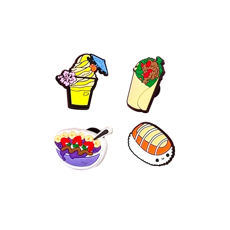 BOWNDY Cute Donuts Food Charms for Clog Shoe Decoration, Pack Food Charm for Boys Kids Teens Man Gifts - Image 4