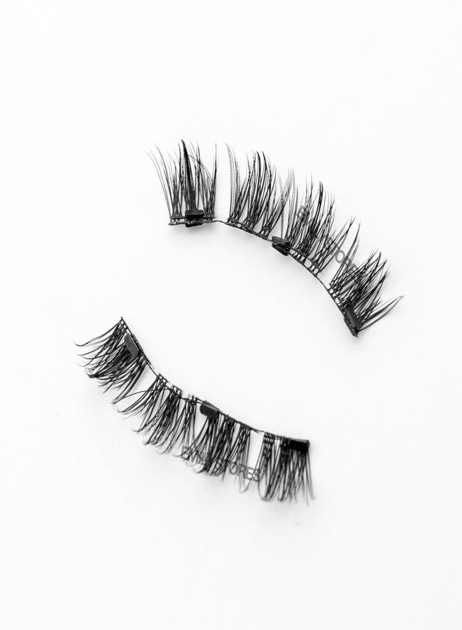 EMILYSTORES Magnetic Eyelashes Set with Applicator, Reusable False Lashes, No-Glue Design, Black (MLT15) - Image 2
