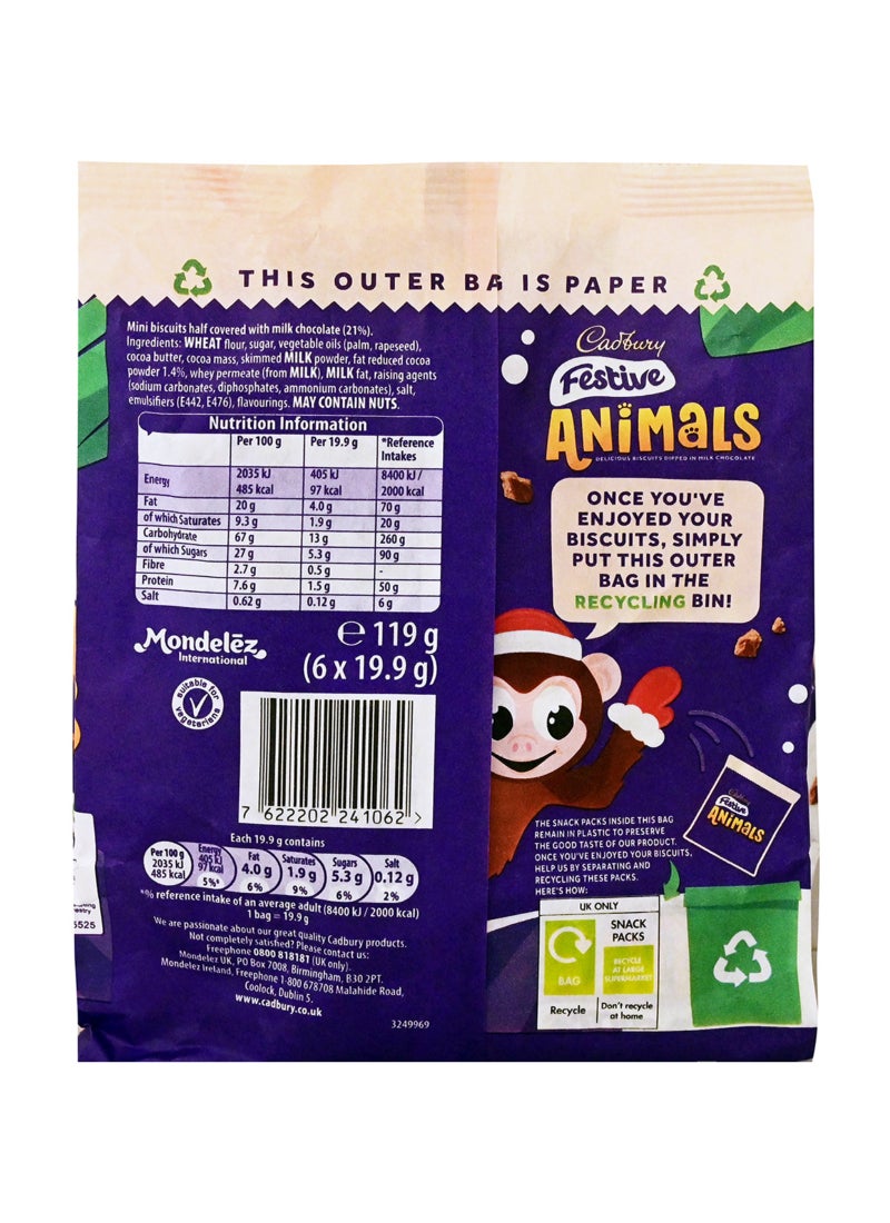 Cadbury Festive Animals 119g - Image 2