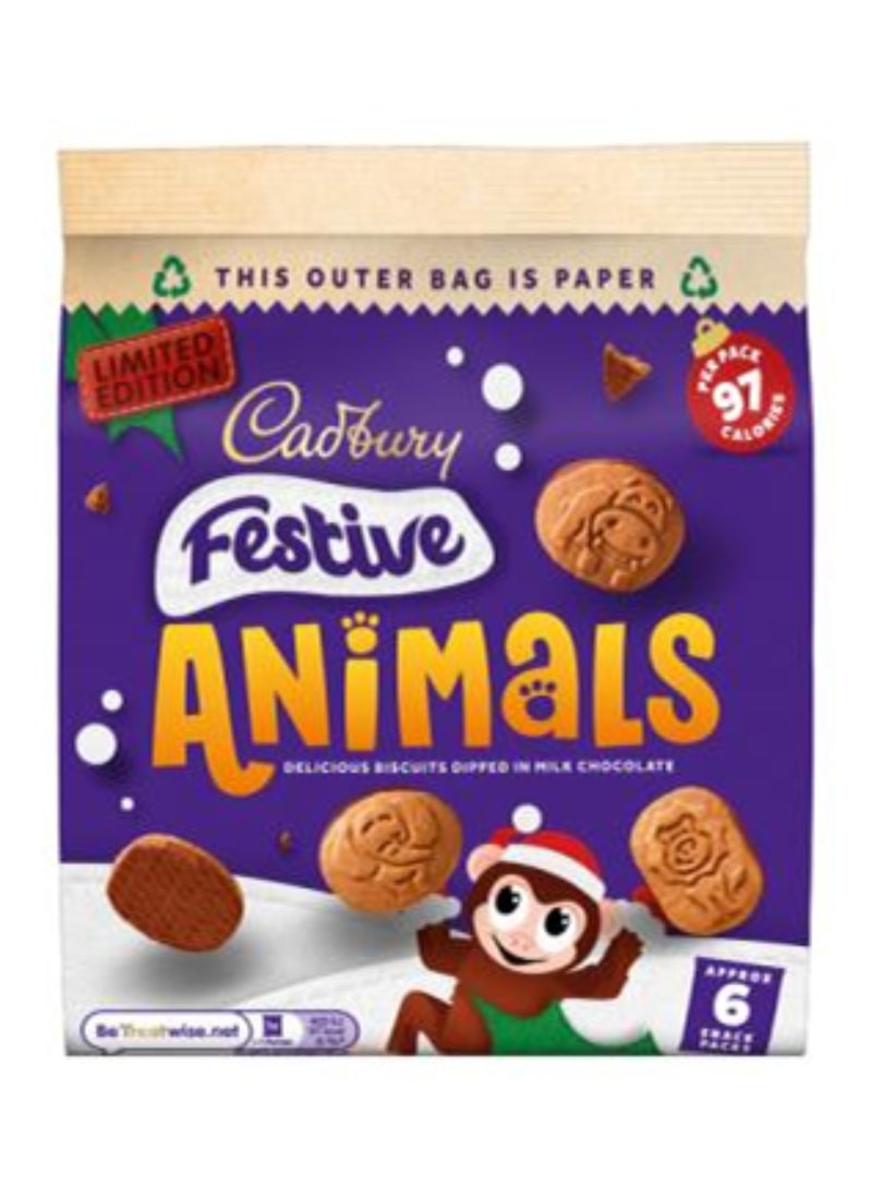 Cadbury Festive Animals 119g - Image 1