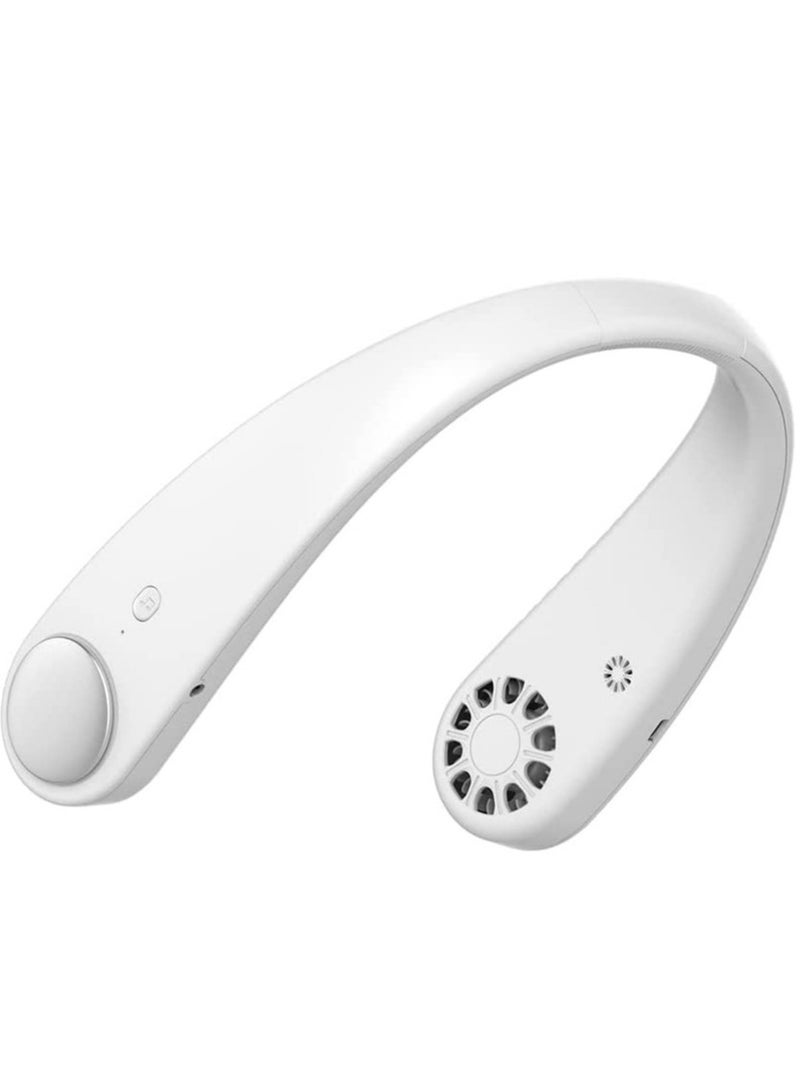 ELTRAZONE Portable Neck Fan Hands Free Bladeless Wearable Personal Fan, Leafless, Rechargeable, Headphone Design with 3 Speeds - Image 3