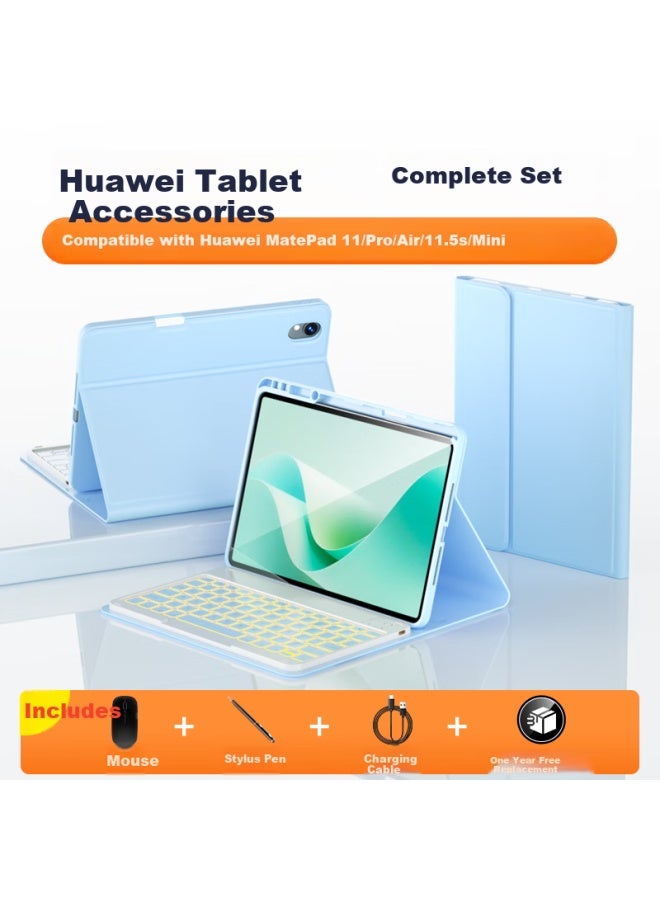 Suoying Huawei Accessories Full Set Compatible With Huawei Matepad 11.5 Tablet Keyboard Case 23 Standard/soft Light Bluetooth Keyboard And Mouse Combo