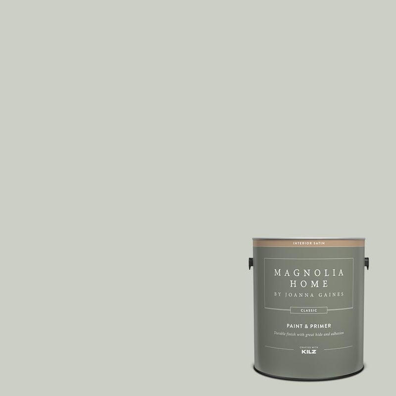 KILZ Magnolia Home by Joanna Gaines Classic Interior Wall, Ceiling, Trim Paint and Primer, Satin Finish, 1 Gallon - EMMIE'S ROOM - Image 1