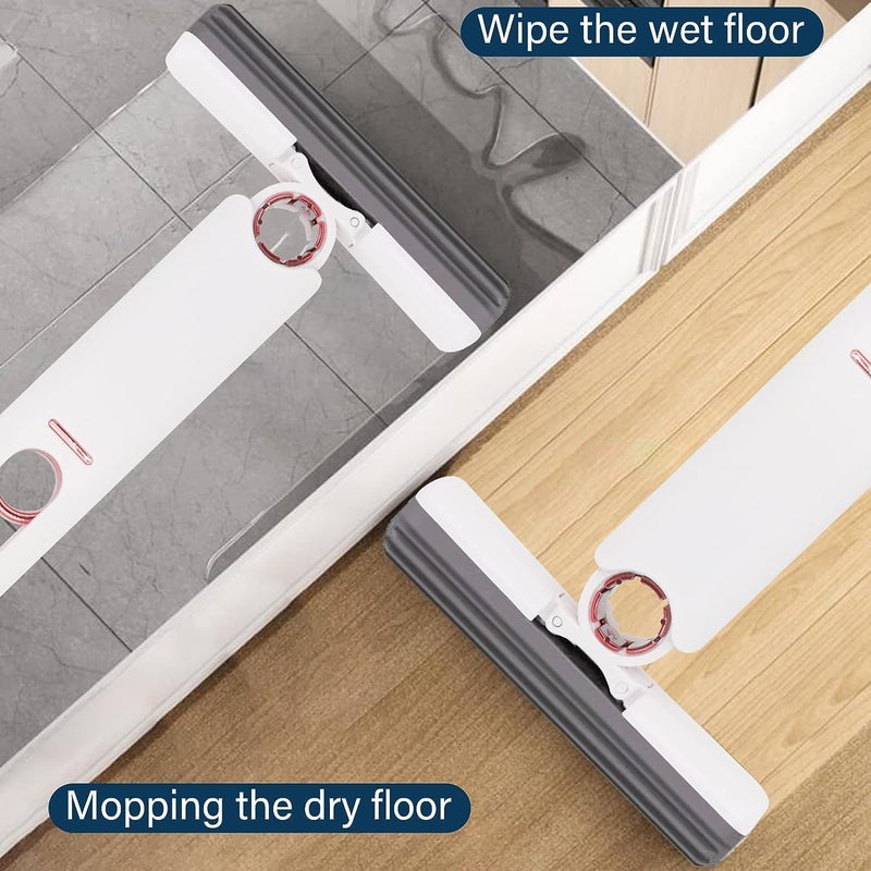 Glowick Self Squeezing Dry Lazy Hands Free Wet Portable Sponge Absorbent Mop Kitchen Bathroom Car for Wash and Cleaning Use Mop 1PCs - Image 3