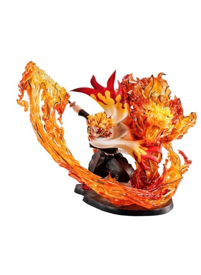 MegaHouse Demon Slayer Kyojuro Rengoku Flame Breathing Fifth Form Flame Tiger Precious G.E.M Statue