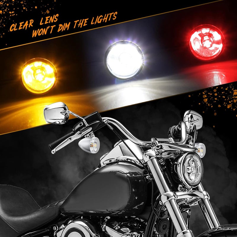 QUASCO Clear Turn Signal Lens Cover for Harley - Image 5