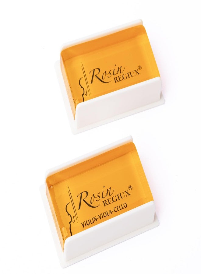 REGIUX Natural Low Dust Rosin 2-Pack for Violin, Viola and Cello with Protective Case - Image 3