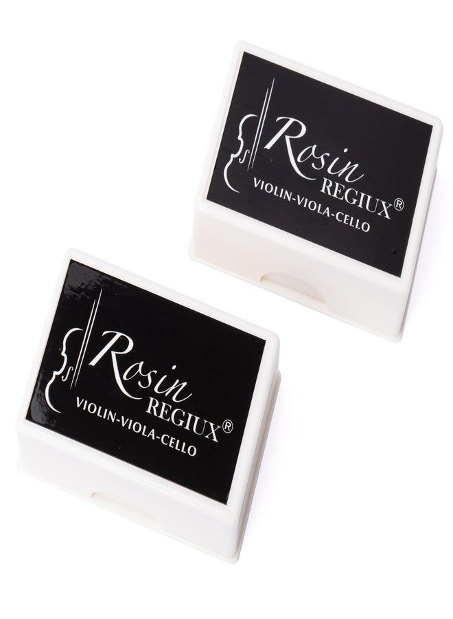 REGIUX Natural Low Dust Rosin 2-Pack for Violin, Viola and Cello with Protective Case - Image 2
